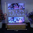 Shayona 3D Illusion personalized Lamp Gift for Dad from Daughter Son,Dad Birthday , Gift RGB Acrylic Night Light with  Wood Base,Present for Thanksgiving,Christmas,Father's Day,Remote Control  16 Colors 4 Modes (Copy)