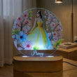 Shayona Gift Shop- Personalized LED Night Lamp for Girls with Princess Design | Custom Name Gift Light for Kids, Birthday, Room Decor