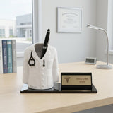 Shayona Personalized Doctor Desk Name Plate with Pen Holder | Custom Medical Office Tabletop Gift for Doctors, Physicians & Medical Professionals"