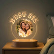 Shayona Gift Shop- Best Sis Custom LED Acrylic Lamp | Personalized Photo Frame Gift | Brother Sister Rakshabandhan Special