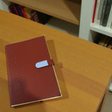Shayona Luxury Red-Brown Journal with Gold Trim and Stylish Magnetic Closure ||Elegant Soft Cover Diary for Office, Journaling & Corporate Gifting