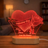 Personalized 3D Illusion LED Lamp for Valentine Day