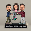 Shayona Gift Shop-Caricature Standee | Unique Raksha Bandhan Gift for Sister from Brothers | Personalized Rakhi Gif