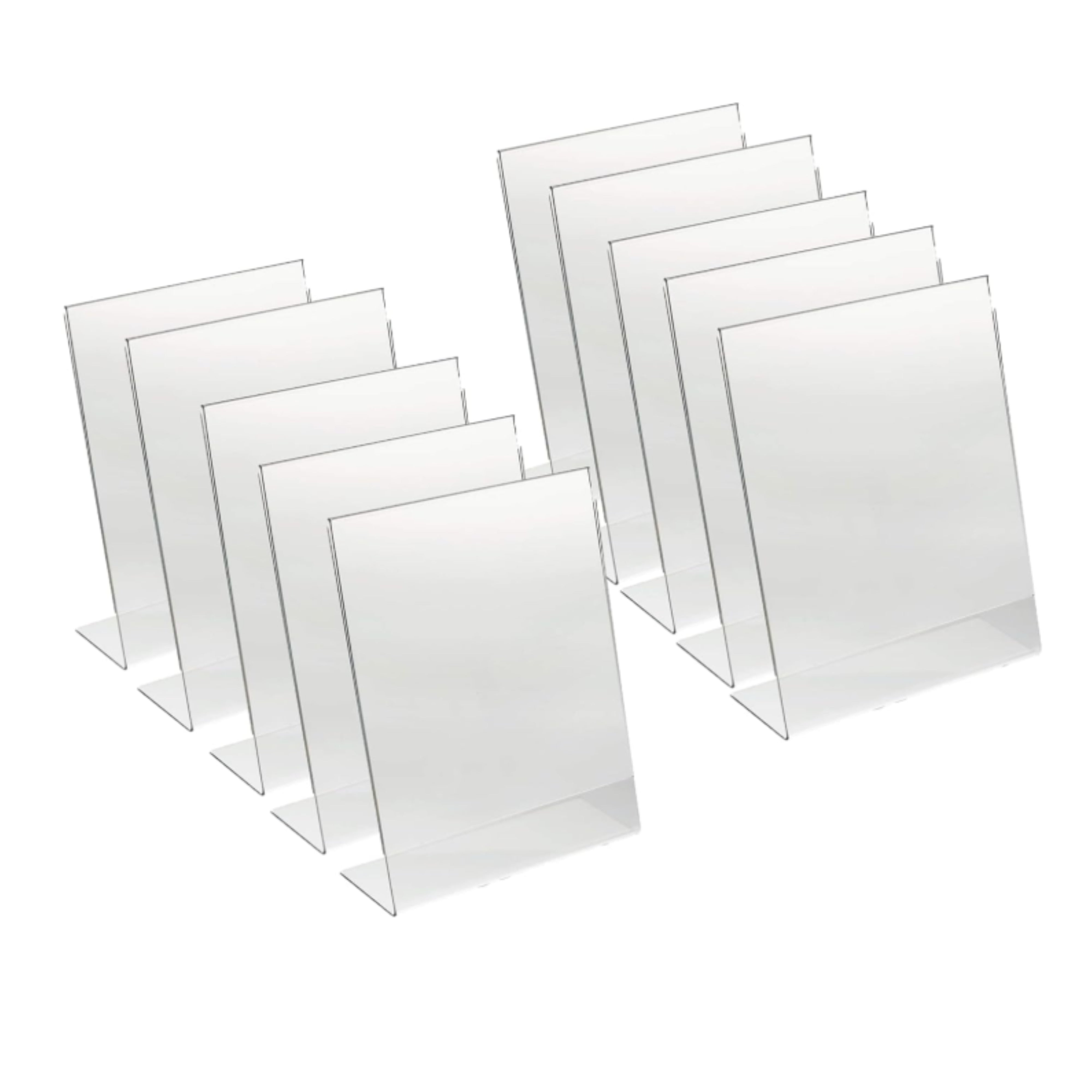 Shayona Gift Shop-Acrylic holder 4x6-10 pcs Inch Acrylic Photo Frame Stand – 2mm Thick Transparent Tabletop Picture Display for Home, Office & Desk Decor