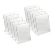 Shayona Gift Shop-Acrylic holder 4x6-10 pcs Inch Acrylic Photo Frame Stand – 2mm Thick Transparent Tabletop Picture Display for Home, Office & Desk Decor