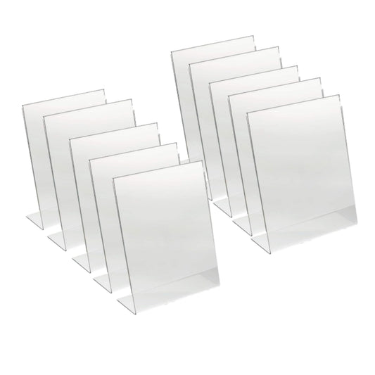 Shayona Gift Shop-Acrylic holder 4x6-10 pcs Inch Acrylic Photo Frame Stand – 2mm Thick Transparent Tabletop Picture Display for Home, Office & Desk Decor