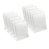 Shayona Gift Shop-Acrylic holder 4x6-10 pcs Inch Acrylic Photo Frame Stand – 2mm Thick Transparent Tabletop Picture Display for Home, Office & Desk Decor