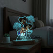 Shayona Gift Shop- Customized LED Acrylic Photo Lamp with Name & Date | Heart-Shaped Design with Roses | Anniversary, Wedding, Valentine Gift for Couples