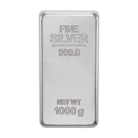 SHAYONA Silver Bar Shape Metal Paper Weight for Office Desk | Premium Decorative Paper Holder for Home & Office