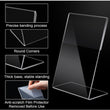 Transparent Acrylic Menu Display Stand for Restaurant Tables | QR Code Holder for Cafe, Office Counter & Hotel Reception | Durable (5x7 Inch -10 Pcs)
