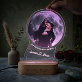 Shayona Gift Shop- Engagement Gift – Photo Moon lamp Best Anniversary Gift for Couple Night Lamp multicolor 22cm