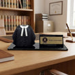 Shayona Gift Shop- Personalized Advocate Desk Name Plate with Lawyer Coat Pen Holder black color | Custom Legal Professional Gift | Advocate Office Desk Organizer