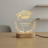 Shayona Gift Shop-"Customized LED Name Lamp for Advocate | Personalized Graduation Gift with Engraved Legal Icons & Name | Acrylic Night Light for Lawyers"
