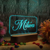 Shayona  3D Illusion Personalized LED Lamp for Couples