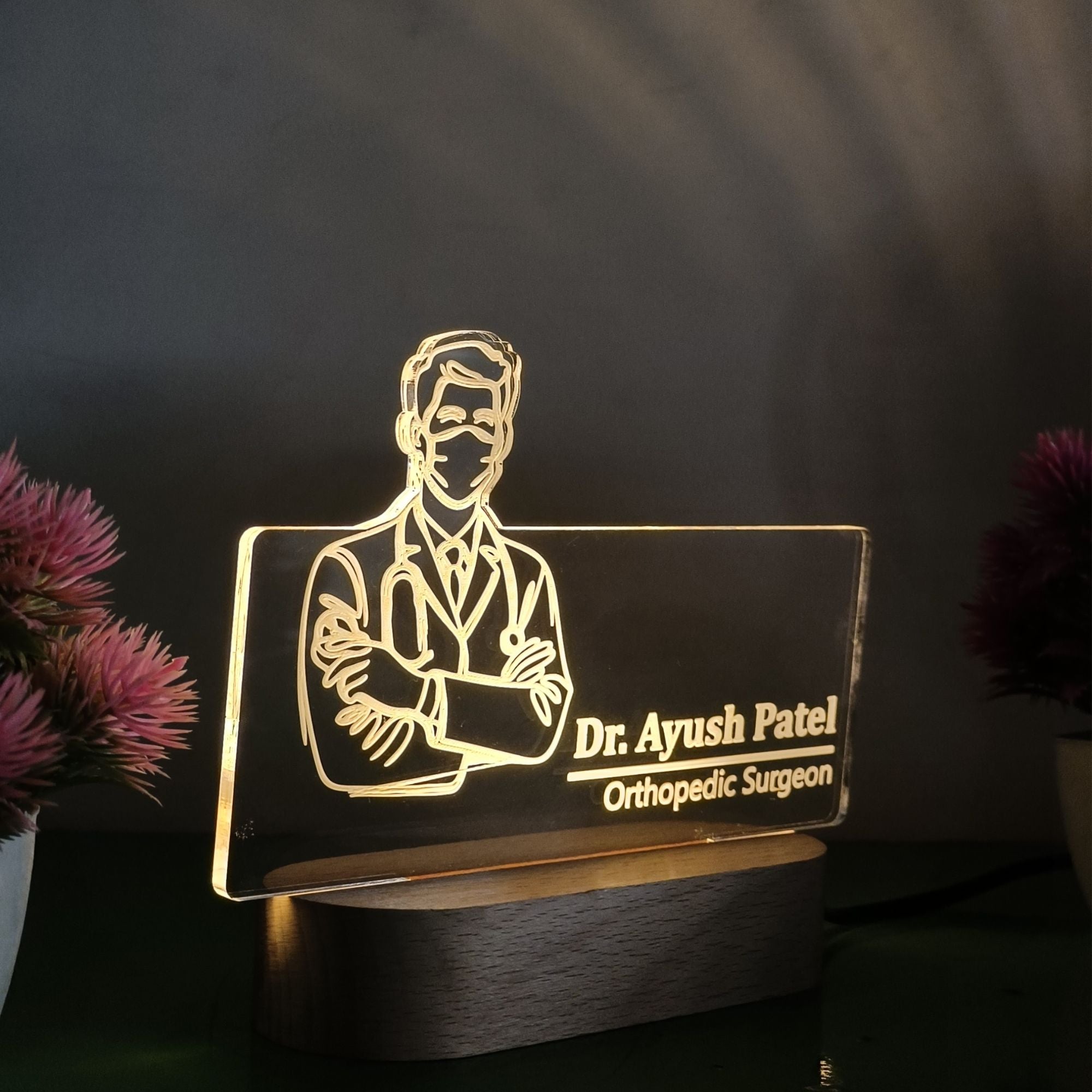 Shayona Doctor Night Light – Personalized Gift for Doctors & Medical Students