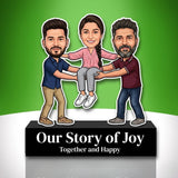 Shayona Gift Shop-Caricature Standee | Unique Raksha Bandhan Gift for Sister from Brothers | Personalized Rakhi Gif