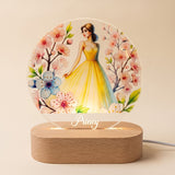 Shayona Gift Shop- Personalized LED Night Lamp for Girls with Princess Design | Custom Name Gift Light for Kids, Birthday, Room Decor