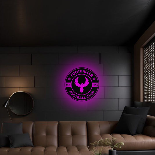 Shayona Personalized  Sports Backlit LED Logo with Acrylic Finish
