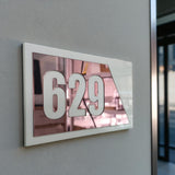Shayona Modern Acrylic House Number Plate | Stylish Door & Flat Address Sign | Durable Laser-Cut Design