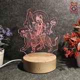 Shayona Jay Ambe3D Illusion LED Acrylic Table Top Night Lamp- Multi Color