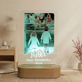 Shayona Gift Shop- Personalized LED Acrylic Photo Lamp for Sister | Rakshabandhan Gift with Custom Name & Photos