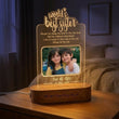 Shayona Gift Shop- Soul Sister Personalized 3D Illusion Led Photo Lamp Multicolor with Remote Control Gift for Sister on Rakshabandhan, Rakhi, Birthday, Sisters day and many other special occasions (28*18 CM) (Dear Sister)