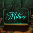 Shayona  3D Illusion Personalized LED Lamp for Couples
