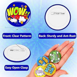 Customized Pin Badge | Personalised Button Badge with Your Design, Logo, Photo or Text | Ideal for Events, Birthdays, School, College & Brand Promotions(Size - 58mm)