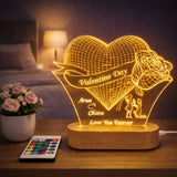 Personalized 3D Illusion LED Lamp for Valentine Day