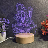 Shayona Shiv Ji ,mahadev Acrylic LED Table Night Lamp