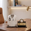 Shayona Gift Shop- Personalized Doctor Desk Name Plate with Clock & Pen Holder Black color | Customizable Medical Office Desk Organizer | Doctor’s Day & Graduation Gift