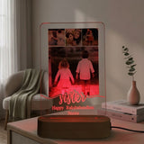 Shayona Gift Shop- Personalized LED Acrylic Photo Lamp for Sister | Rakshabandhan Gift with Custom Name & Photos