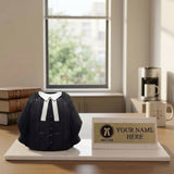 Shayona Gift Shop-Personalized Advocate Desk Name Plate with Lawyer Coat Pen Holder White color | Custom Name Plate for Lawyers | Office Table Gift