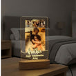 Shayona Gift Shop-Personalized Brother-Sister LED Photo Lamp | Rakshabandhan Gift | Custom Acrylic Frame with Light