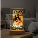 Shayona Gift Shop-Personalized Brother-Sister LED Photo Lamp | Rakshabandhan Gift | Custom Acrylic Frame with Light