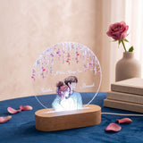 Shayona Gift Shop- Personalized Couple LED Night Lamp – Custom Names & Romantic Design with 'It Was Always You' Quote
