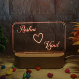 Shayona Personalized LED Acrylic Night Lamp – Custom Name Engraving
