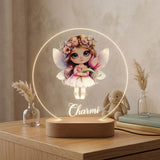Shayona Gift Shop-Personalized LED Night Lamp for Kids with Fairy Design | Custom Name Gift Light for Girls - Birthday, Room Decor