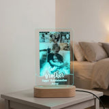 Shayona Gift Shop-Personalized Brother-Sister LED Photo Lamp | Rakshabandhan Gift | Custom Acrylic Frame with Light