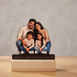 Shayona Gift Shop-Personalized Family Photo Cutout Standee with Custom Quote | Acrylic Wooden Tabletop Frame Gift for Home Decor