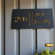 Personalized House Name Plate  | Custom Home Address & Family Name Sign | Modern Outdoor Gate Plaque