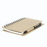Eco-Friendly Spiral Notebook with Pen | A5 Size Writing Journal | Kraft Cover Office & Corporate Notebook | Customized Promotional Gift Diary