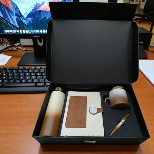Shayona Premium Corporate Gift Set – Diary, Stainless Steel Bottle, Ceramic Mug & Pen | Luxury Office Gift Combo for Men & Women | Ideal for Birthday, Anniversary & Festive Gifting