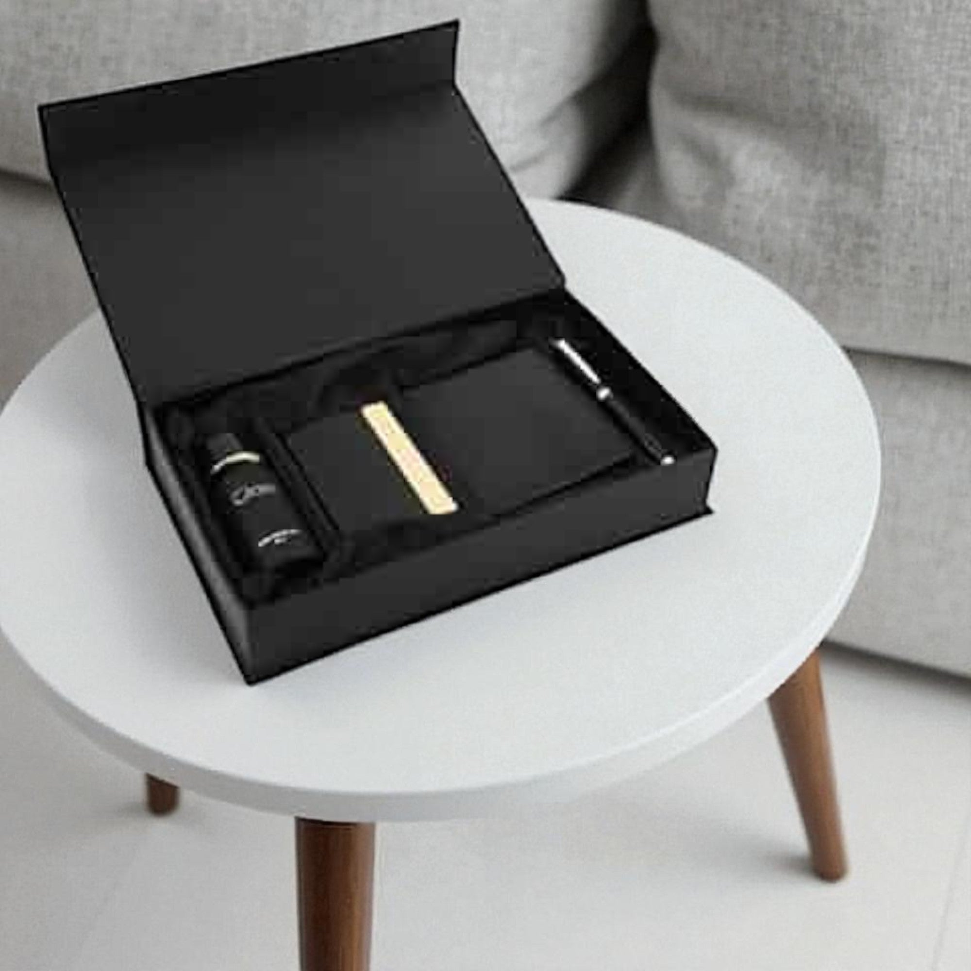 Shayona Premium 4-in-1 Men’s Gift Set – Perfume, Wallet, Card Holder & Pen | Luxury Corporate Gift Combo for Men
