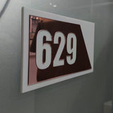 Shayona Modern Acrylic House Number Plate | Stylish Door & Flat Address Sign | Durable Laser-Cut Design