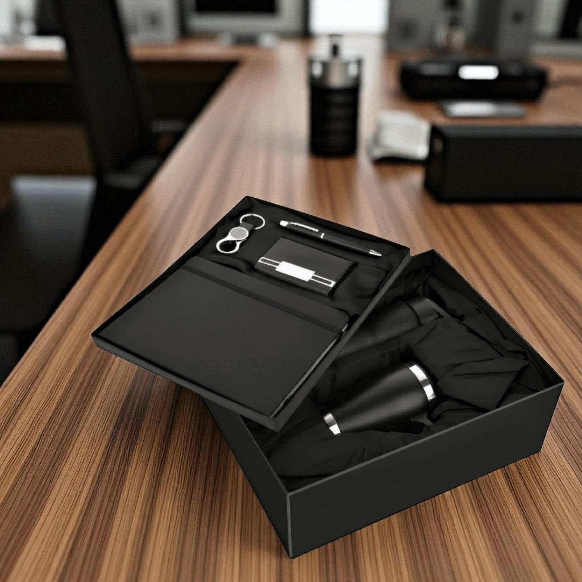 Shayona Premium 6-in-1 Corporate Gift Set – Notebook, Bottle, Mug, Pen, Keychain, Card Holder | Luxury Business Utility Kit