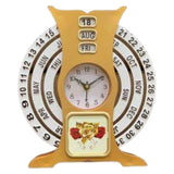 Shayona Fiber Wooden Finished Life Time Calendar , For Office Desktop DW 320