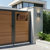 Personalized House Name Plate  | Custom Home Address & Family Name Sign | Modern Gate Plaque