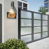 Personalized House Name Plate  | Custom Home Address & Family Name Sign | Modern Gate Plaque