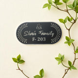 Shayona Personalized Acrylic Name Plate with Ganesh Design – Custom Family Name & House Number"